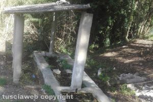 Graffignano - La fontana del Pisciarello nell'incuria