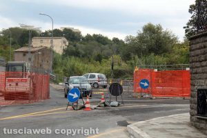 Viterbo - La rotatoria a via Genova