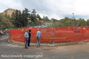 Viterbo - La rotatoria a via Genova