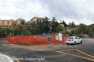 Viterbo - La rotatoria a via Genova