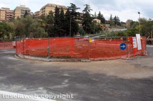 Viterbo - La rotatoria a via Genova