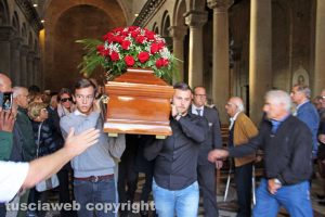 Viterbo - I funerali di Massimo Natili