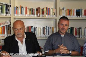Federico Usai e don Emanuele Germani