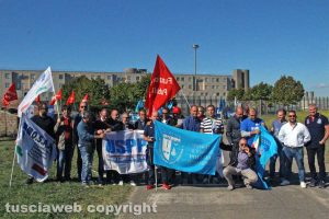 Viterbo - Mammagialla - La protesta dei sindacati