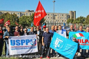 Viterbo - Mammagialla - La protesta dei sindacati
