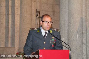 IL comandante della guardia di finanza di Viterbo Giosuè Colella