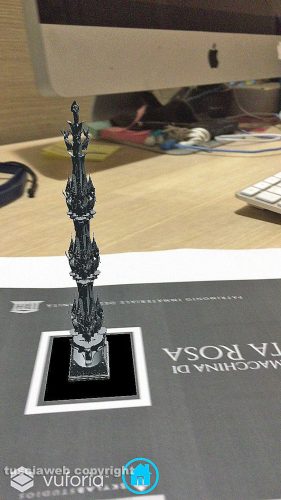 Macchina di santa Rosa - Gloria in 3D con un'app