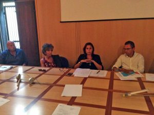 L'assessora Perà e il presidente di Ance Belli durante l'incontro