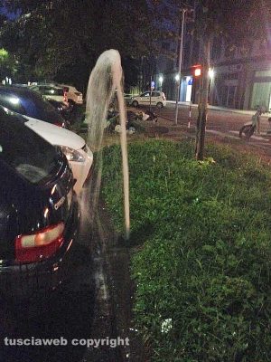 Viterbo - L'irrigatore vicino la stazione di porta Fiorentina