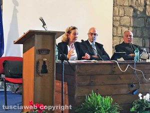 Montefiascone - Il convegno Giornalismo e giustizia - L'intervento della presidente del tribunale di Viterbo Maria Rosaria Covelli