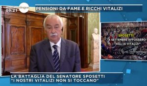 Ugo Sposetti a Mattino 5