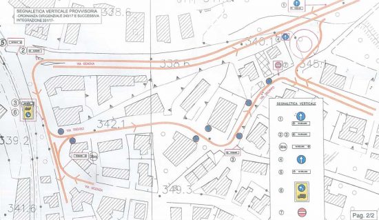 Viterbo - Lavori rotatoria via Genova - La viabilità alternativa