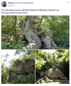 Il Parco dei mostri di Bomarzo protagonista su Ulisse