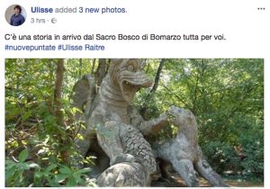 Il Parco dei mostri di Bomarzo protagonista su Ulisse