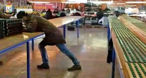 Il blitz dei finanzieri nell'azienda