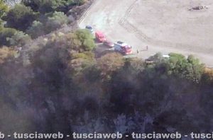 Montalto di Castro - Vulci - Turista precipitata in un burrone - Le operazioni di recupero della salma
