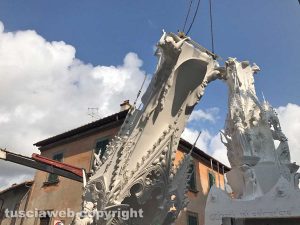 Viterbo - Santa Rosa 2017 - Lo smontaggio di Gloria