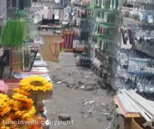 Viterbo - Teverina - Il negozio cinese sfondato dai malviventi