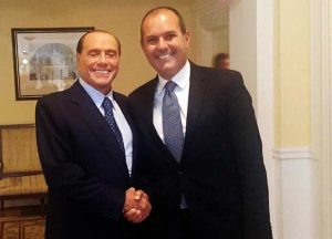 Sergio Caci con Silvio Berlusconi