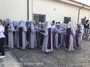 Viterbo - Santa Rosa - Il corteo storico pronto ad uscire