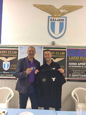 San Lorenzo Nuovo - Il sindaco Massimo bambini al Lazio club