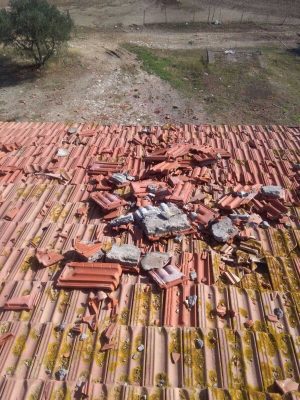 Tuscania - I danni provocati dalla tromba d'aria 