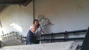 Bagnaia - Murales al passaggio pedonale - La consegna dei lavori