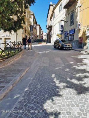 Viterbo - Lavori in via Cairoli