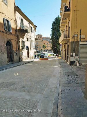 Viterbo - Lavori in via Cairoli