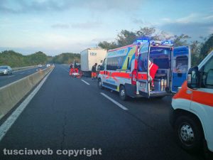 Soriano - I soccorsi sulla superstrada