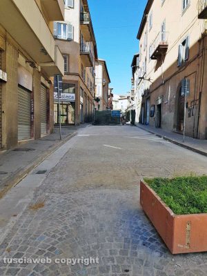 Viterbo - Lavori in via Cairoli