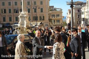 Tarquinia - L'arrivo della regina Margherita II 