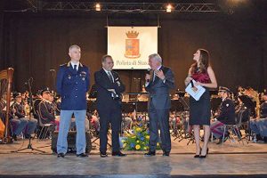 Viterbo - La banda della polizia in concerto all'Unione