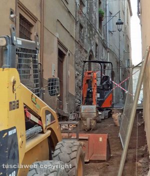 Viterbo - Vicolo del Gesù, i lavori