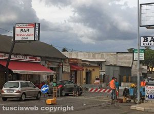 Viterbo - I lavori e il traffico sulla Teverina 