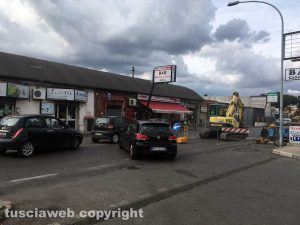 Viterbo - I lavori e il traffico sulla Teverina 