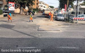 Viterbo - I lavori e il traffico sulla Teverina 