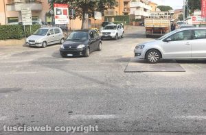 Viterbo - I lavori e il traffico sulla Teverina 