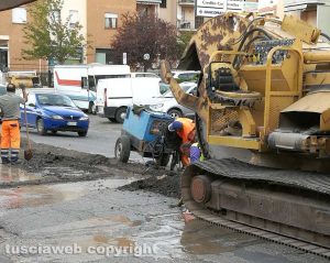Viterbo - I lavori e il traffico sulla Teverina 