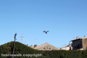 Bagnaia - Villa Lante - Il drone utilizzato per le riprese dall'alto