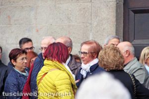 Viterbo - I funerali di Rocco De Pace - La mamma Anna Maria Sasso