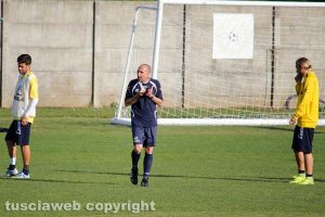 Sport - Calcio - Viterbese - Baldassin, Nofri e Razzitti durante l'allenamento di ieri