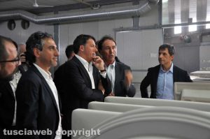 Civita Castellana - Matteo Renzi all'Azzurra ceramica