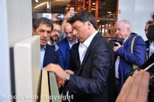 Civita Castellana - Matteo Renzi all'Azzurra ceramica