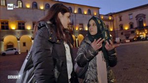 Viterbo - Shaymaa Fayed e una sua amica