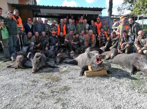 San Martino al Cimino - Battuta di caccia al cinghiale record in località Madonnina dei Cimini