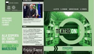 Il sito internet del comune di Siena