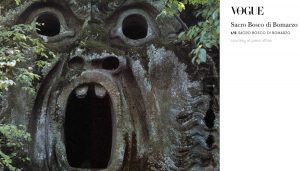 Il Parco dei mostri di Bomarzo su Vogue