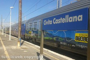 Il treno di Matteo Renzi a Civita Castellana