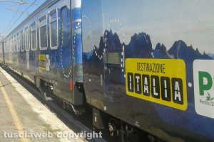 Il treno di Matteo Renzi a Civita Castellana